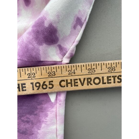 Wildfox Tie Dye Stars Pullover Sweatshirt Women XL Purple Cotto Blend Loungewear - Picture 5 of 9